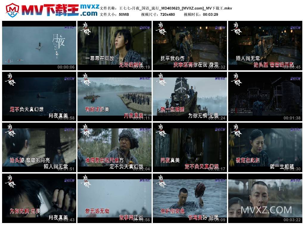 王七七-月夜_国语_流行_MD403623